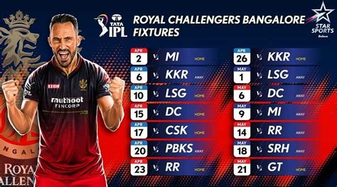 rcb match|rcb match list.